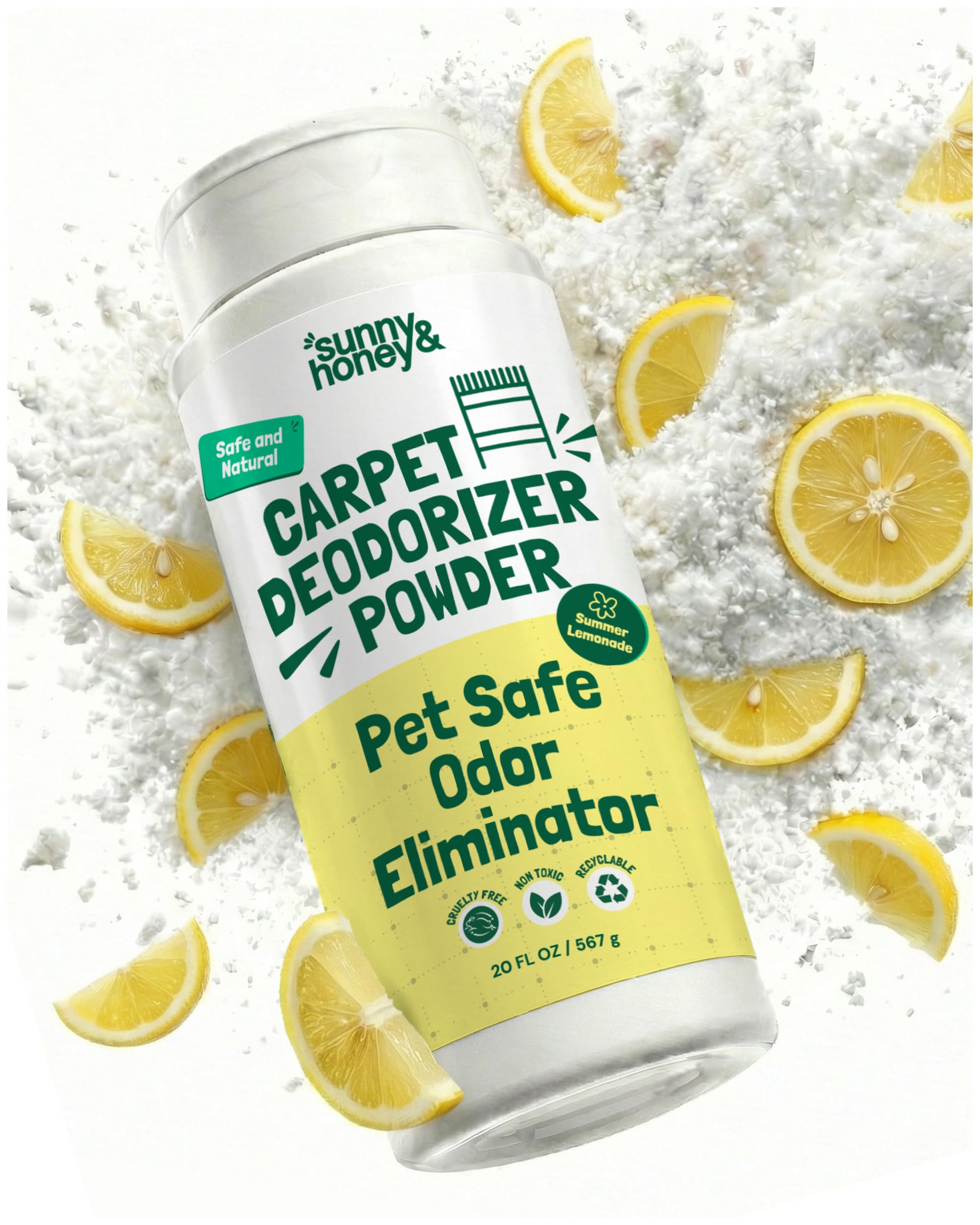 Sunny & Honey Carpet Powder Miracle- Biodegradable, Non-toxic Dry